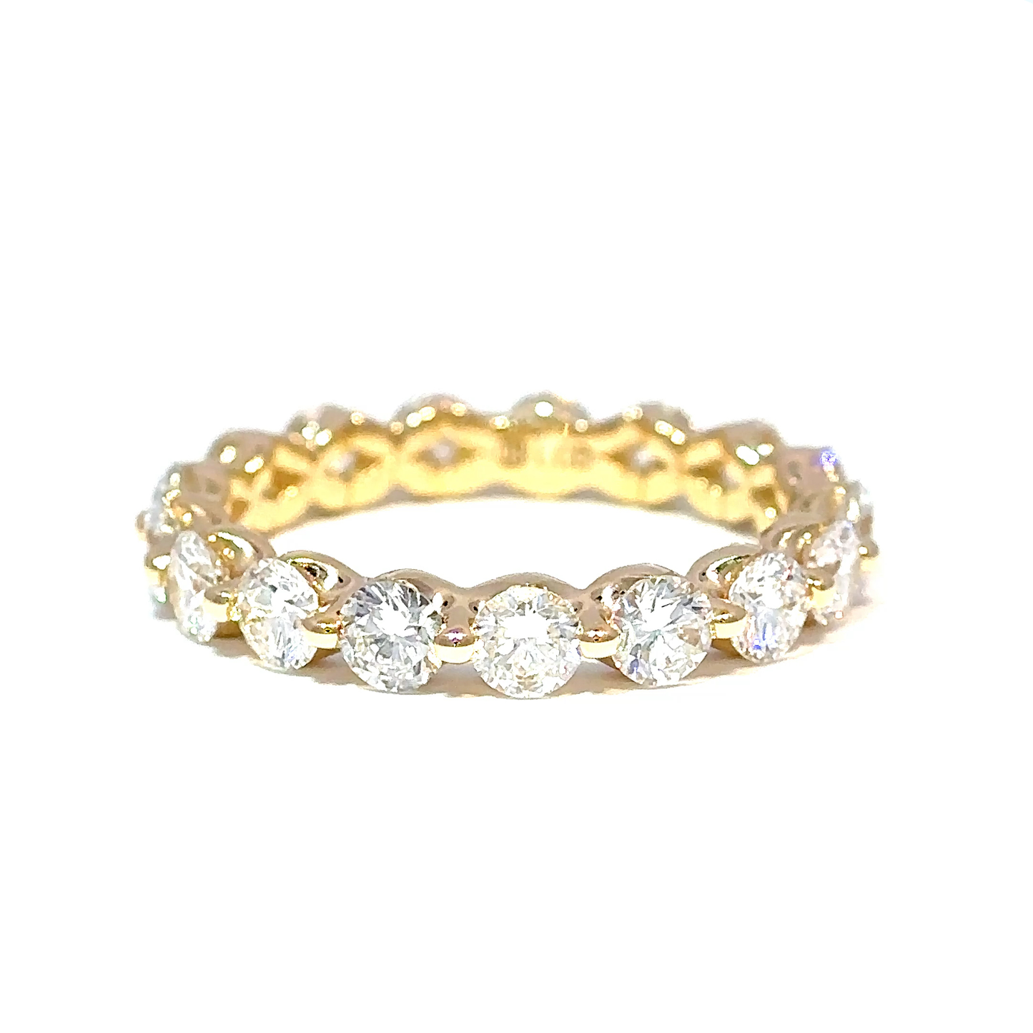 Ella Rose 14K Yellow Gold 2 Carat Lab-Grown Diamond Eternity Band
