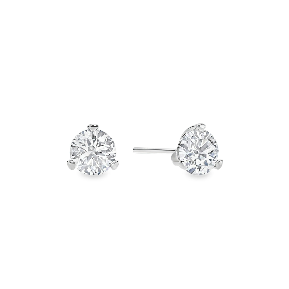 Ella Rose 14K White Gold 5.04ct Martini Lab-Grown Diamond Stud Earrings
