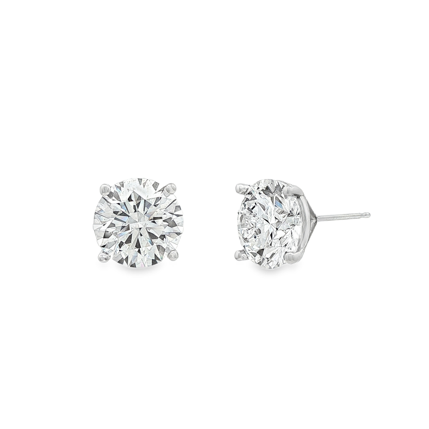 Ella Rose IGI Certified 5.14ct Lab-Grown Diamond Stud Earrings 14K White Gold