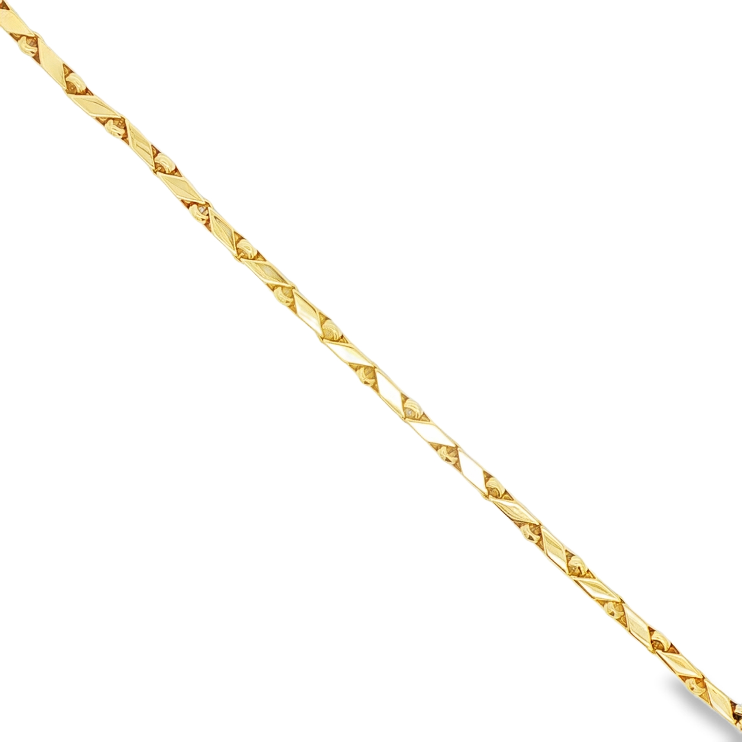 Antonio Papini Geometric Link Bracelet 18K Yellow Gold