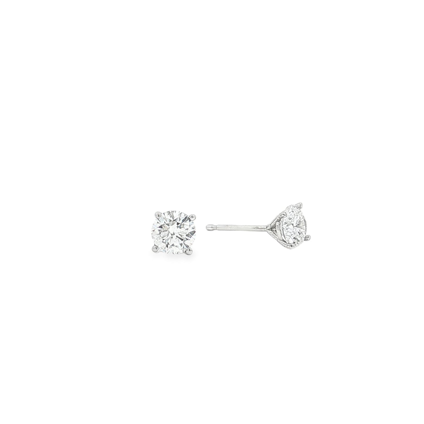 Ella Rose 14K White Gold 1.11ct Lab-Grown Diamond Stud Earrings