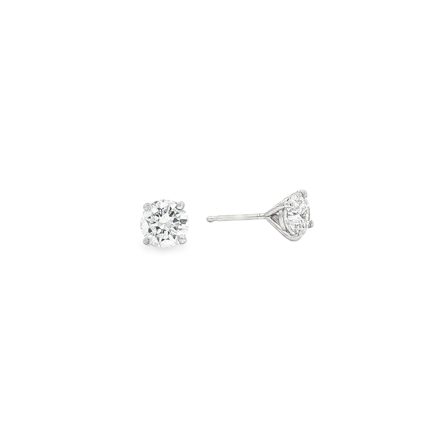 Ella Rose 14K White Gold 1.51ct Lab-Grown Diamond Stud Earrings