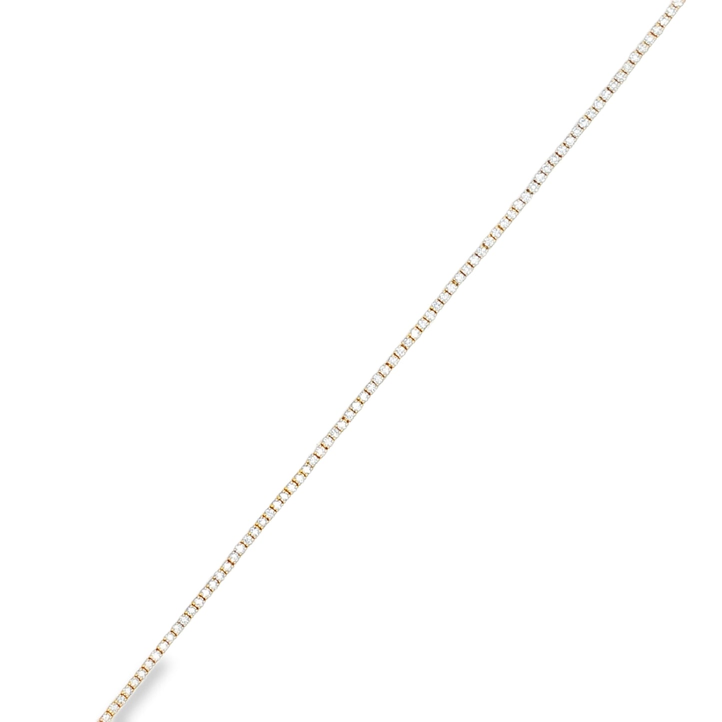 King Jewelers 14K Yellow Gold 1.09ct Diamond Tennis Bracelet