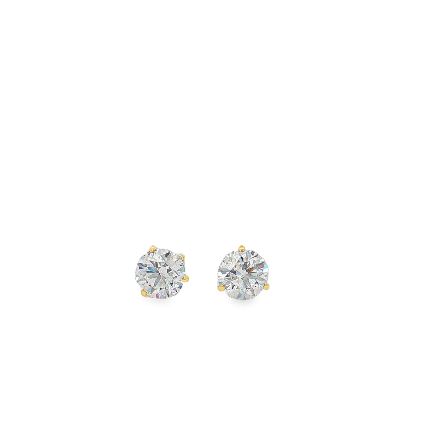 Ella Rose 1.51ct Lab-Grown Diamond Stud Earrings 14K Yellow Gold
