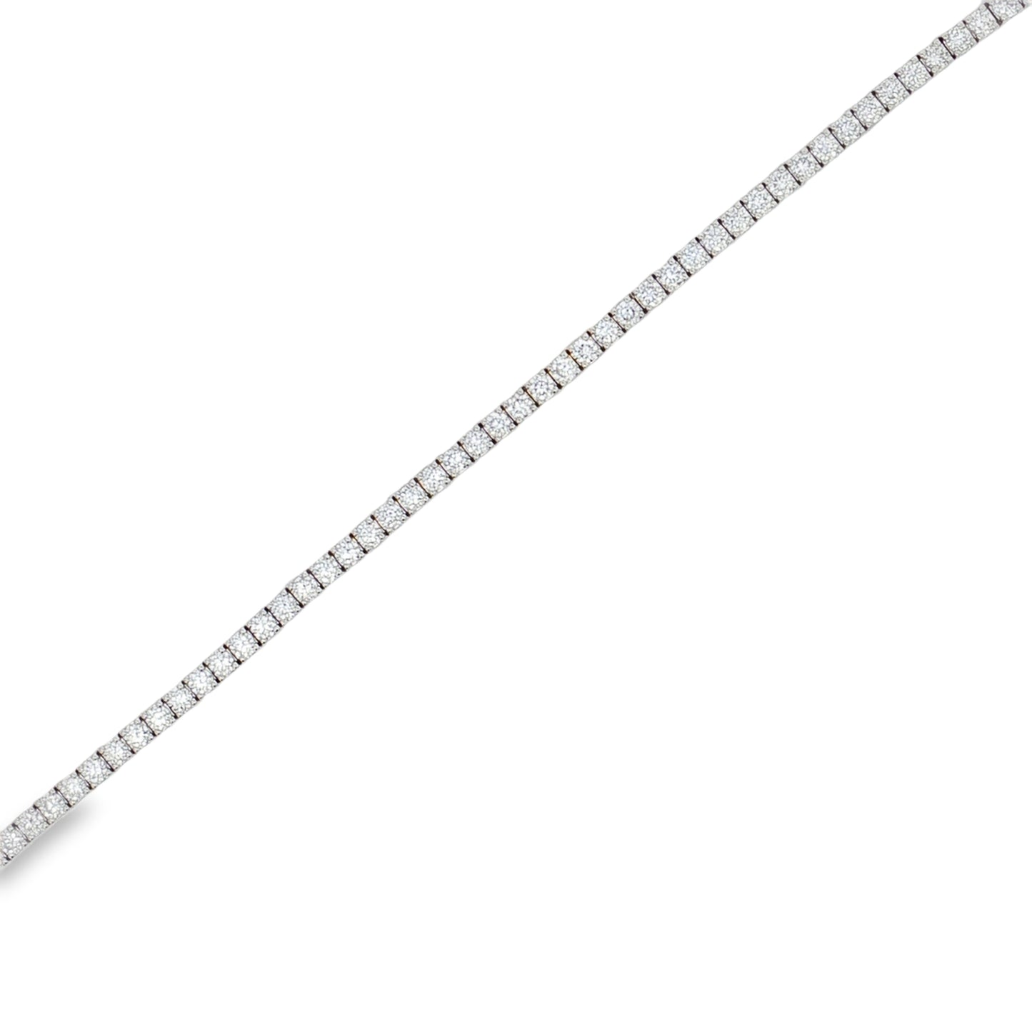 Ella Rose 4.24ct Lab-Grown Diamond Tennis Bracelet 14K White Gold
