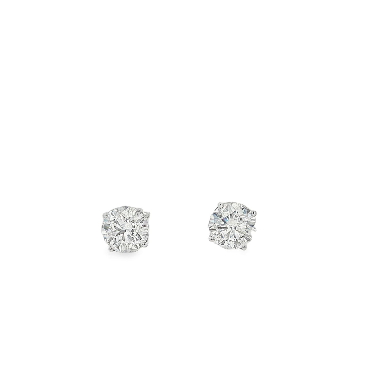 Ella Rose 2.08ct Lab-Grown Diamond Stud Earrings 14K White Gold