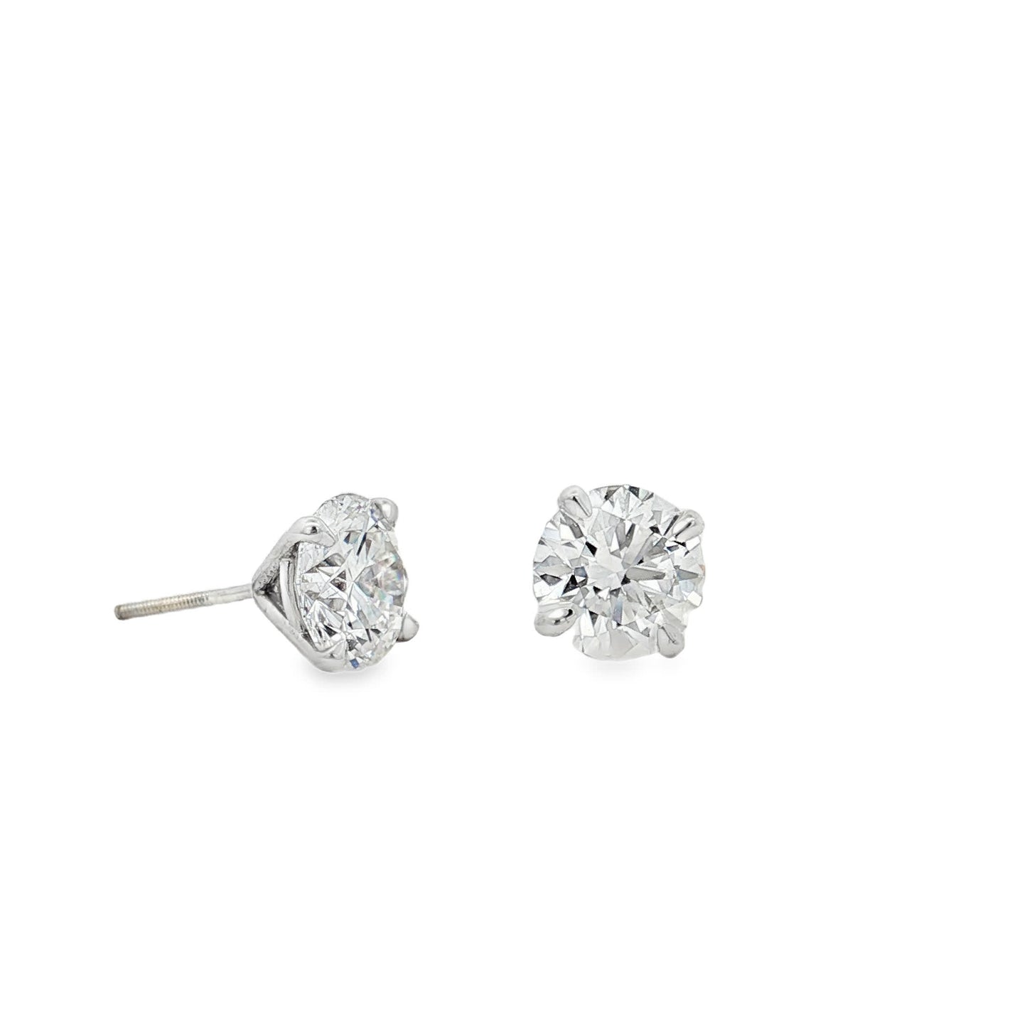 Ella Rose 4.11ct Lab-Grown Diamond Stud Earrings 14K White Gold