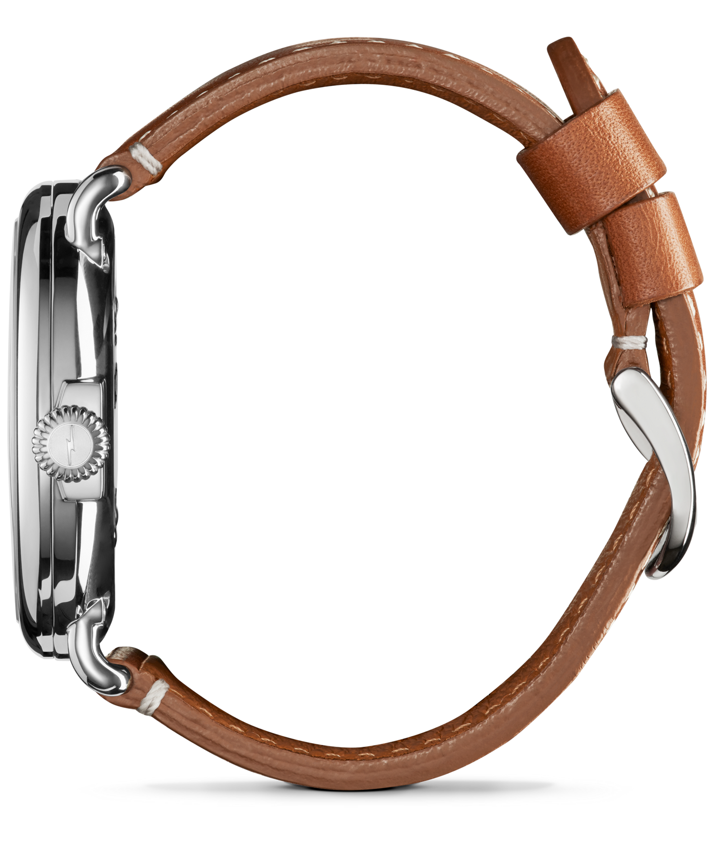 Shinola Runwell 47mm White Dial Tan Leather Strap Watch