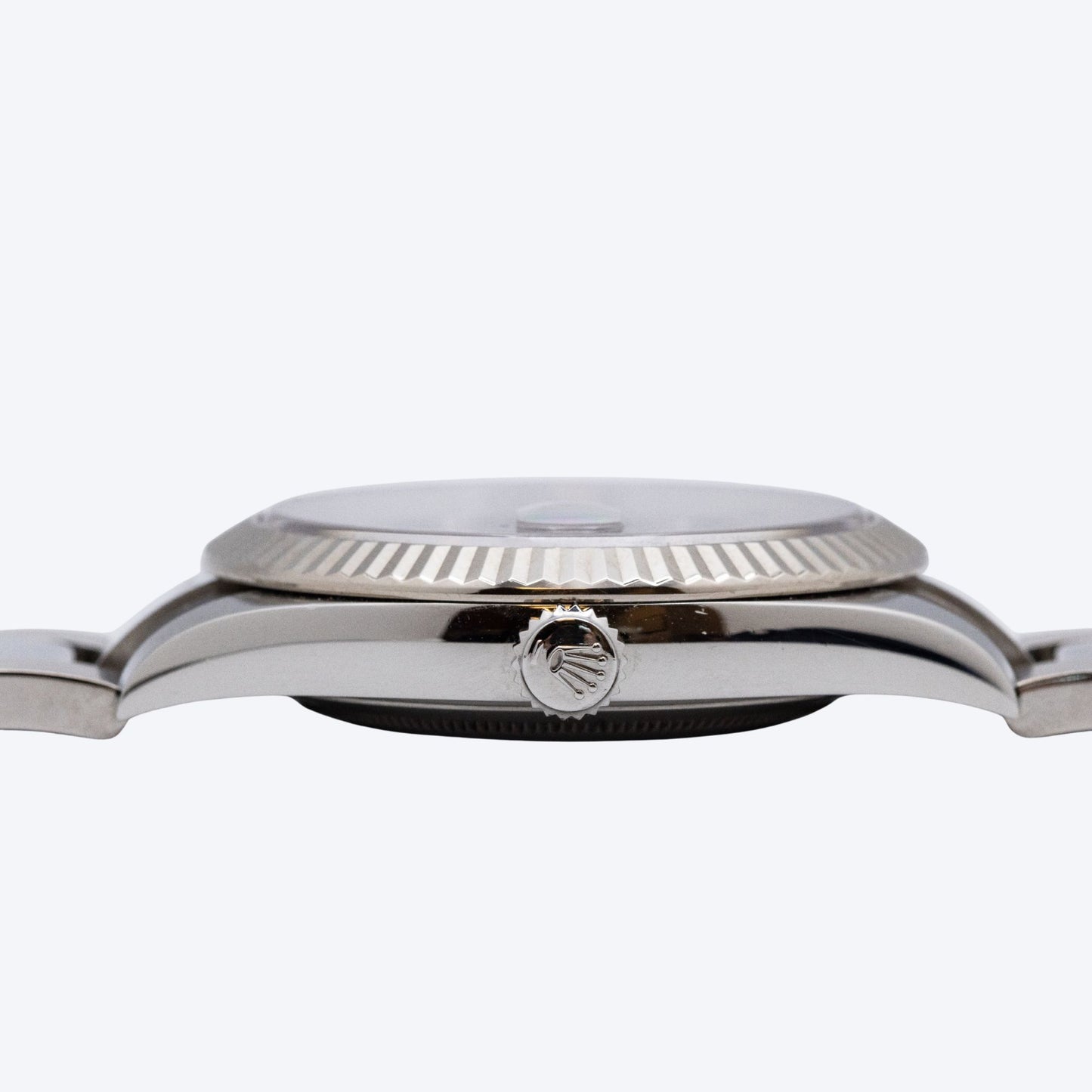 Pre Owned Rolex Datejust 41 Black Diamond Dial 126334 Fluted Bezel