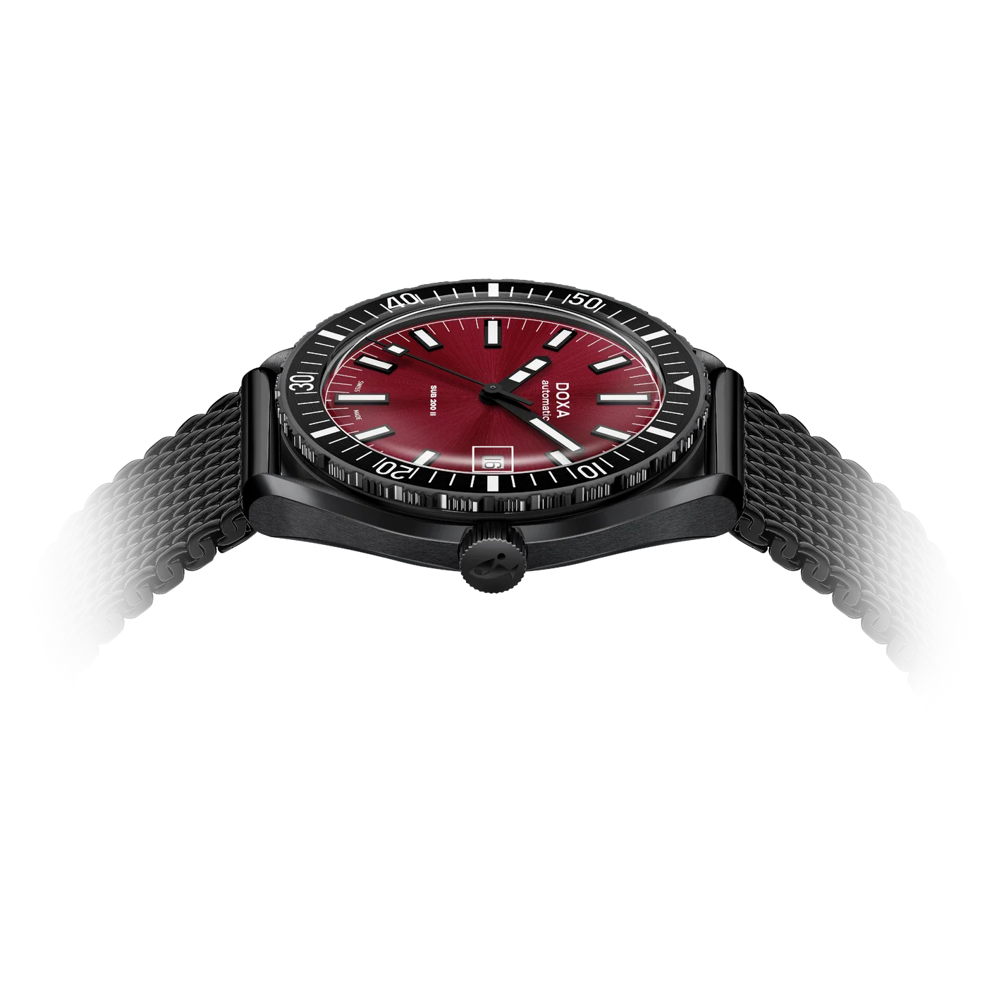 Doxa SUB 200 II Redcoral Black DLC Watch