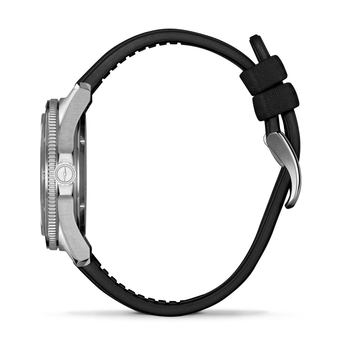 Shinola Duck 40mm Black Dial Rubber Strap Watch