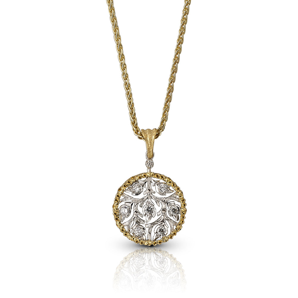 Buccellati Ramage Round Pendant JAUPEN008170