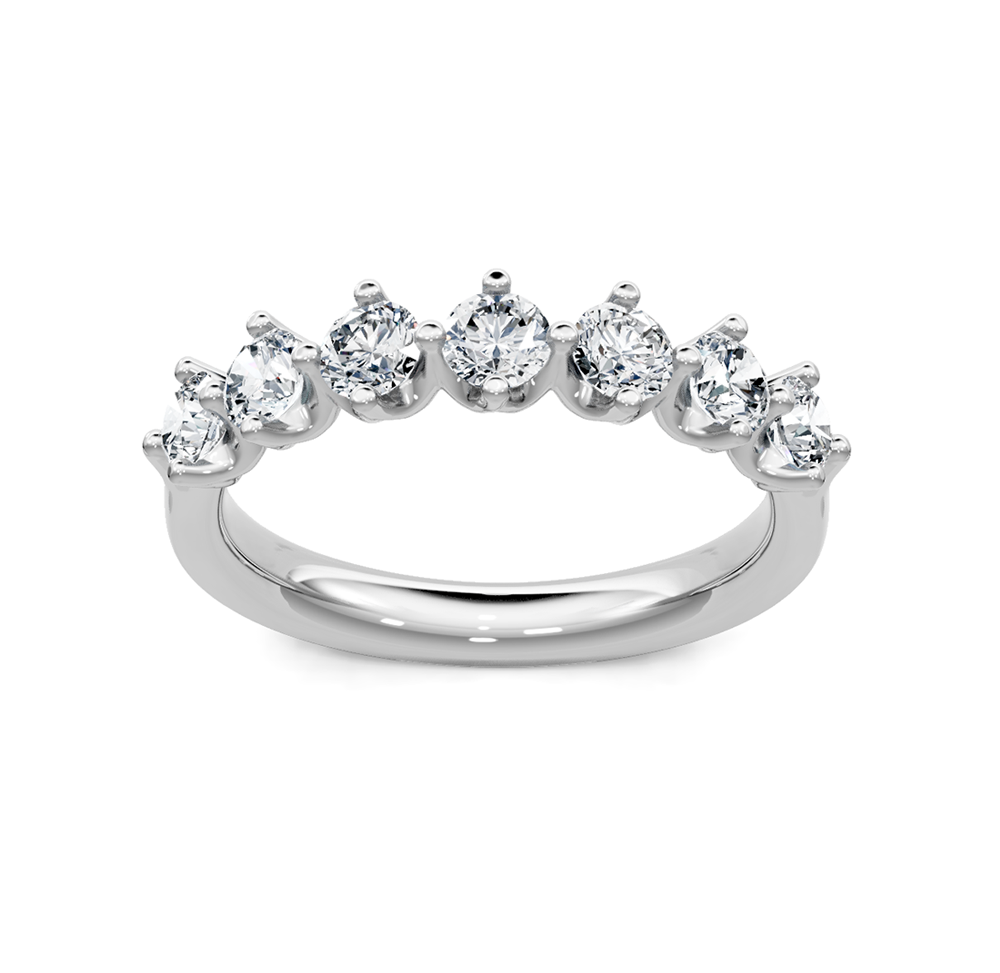 Stone Diamond Wedding Band King Jewelers
