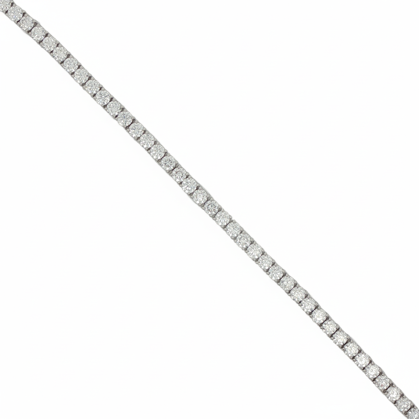 Ella Rose 10.07ct Lab-Grown Diamond Tennis Bracelet 14K White Gold