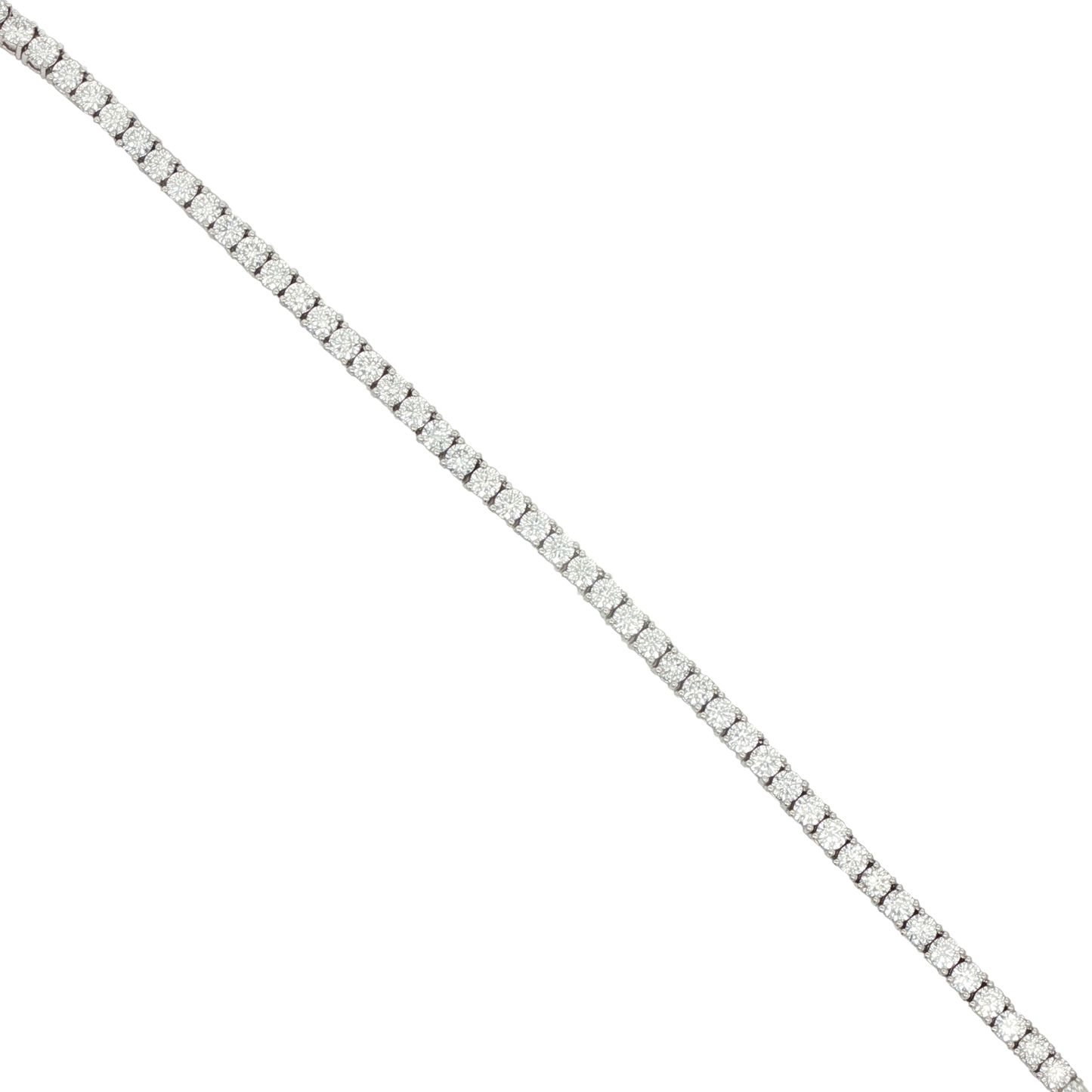 Ella Rose 15.04ct Lab-Grown Diamond Tennis Neckalce 14K White Gold