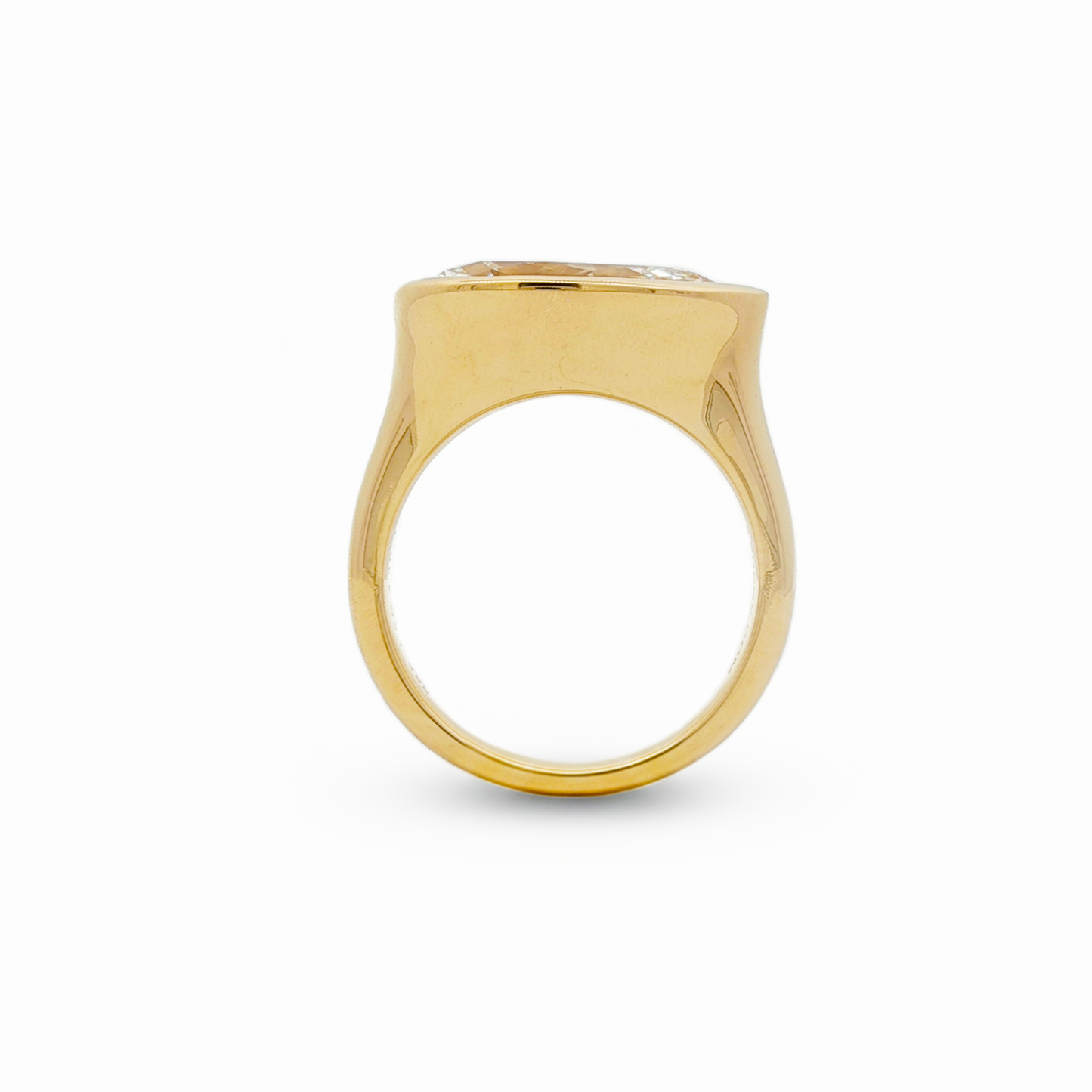 Ella Rose IGI Certified 4.10ct East West Pear Lab-Grown Diamond Ring 14K Yellow Gold