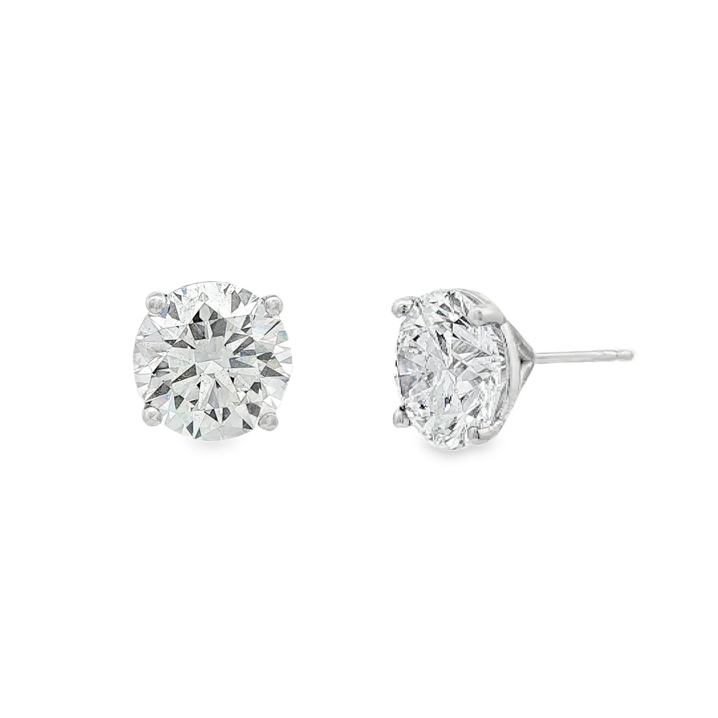 Ella Rose 6.09ct Lab-Grown Diamond Stud Earrings 14K White