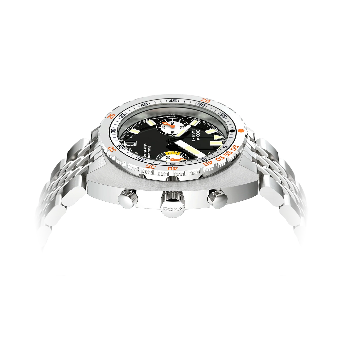 DOXA SUB 200 T.Graph II Sharkhunter Stainless Steel