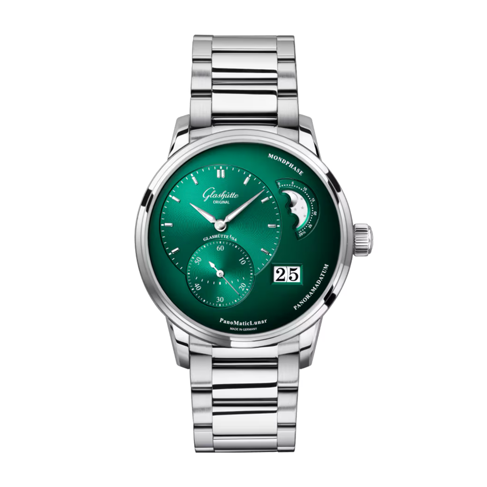 Glashütte Original PanoLunar 40mm Green Dial Watch