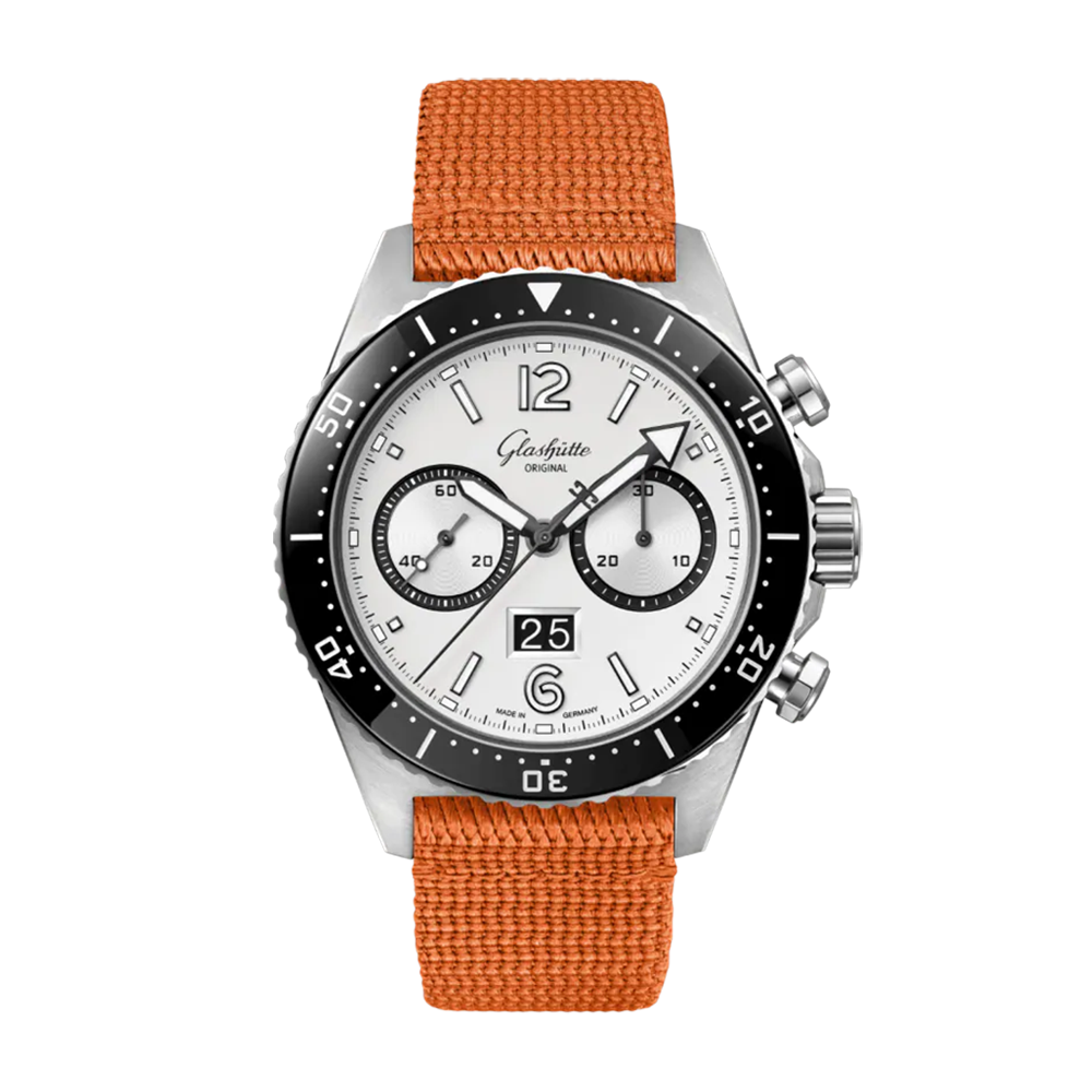 Glashütte Original SeaQ Chrono Orange Strap | King Jewelers