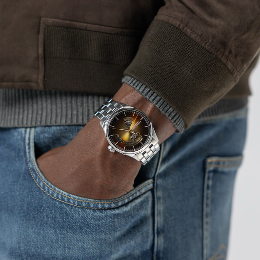 Hamilton Jazzmaster Open Heart Auto 40mm Grey Dial Bracelet Watch