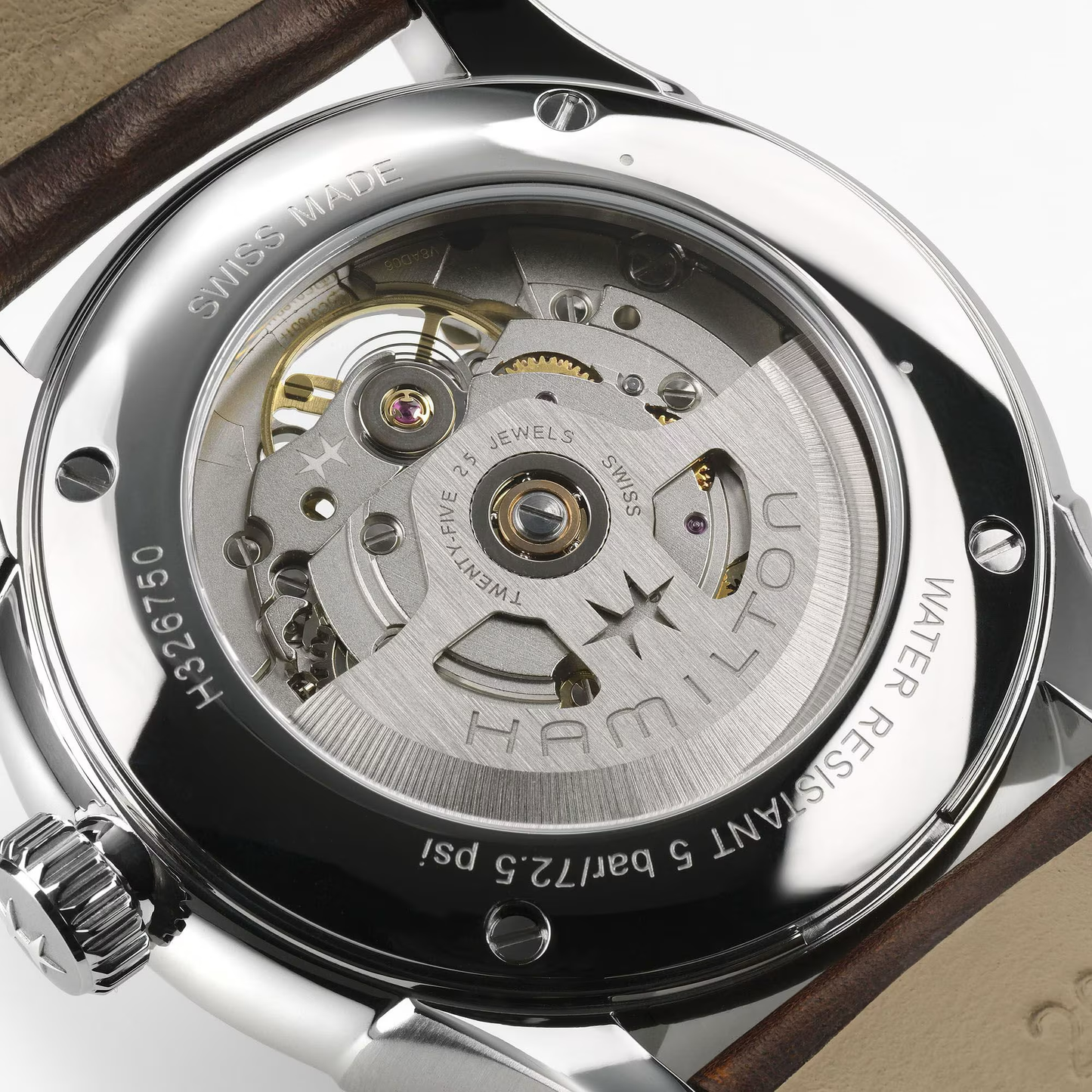 Hamilton Jazzmaster Open Heart Auto 40mm Grey Dial Leather Watch