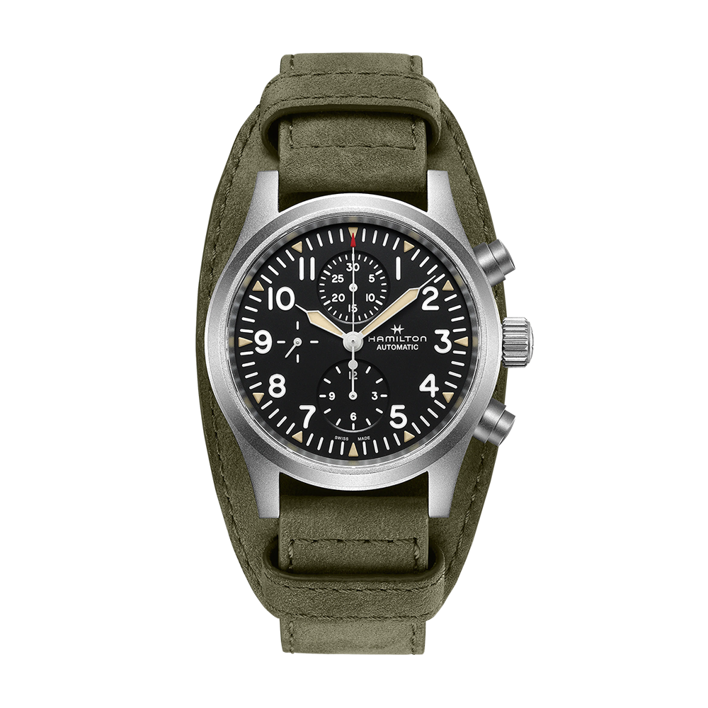 Hamilton Khaki Field Auto Chrono Black Dial | King Jewelers