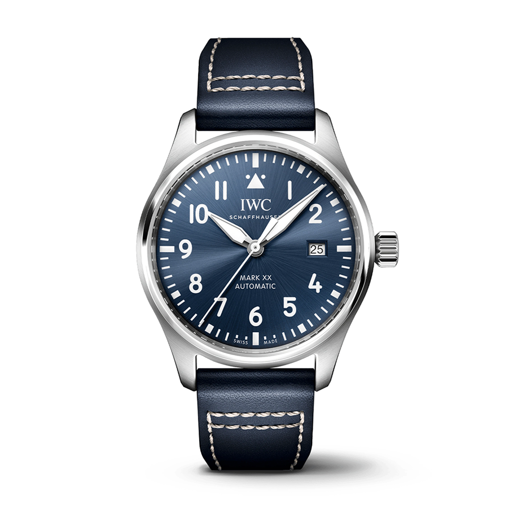 IWC 時計 IWC Pilots Watch Mark XX 40 Blue Dial Leather | King Jewelers