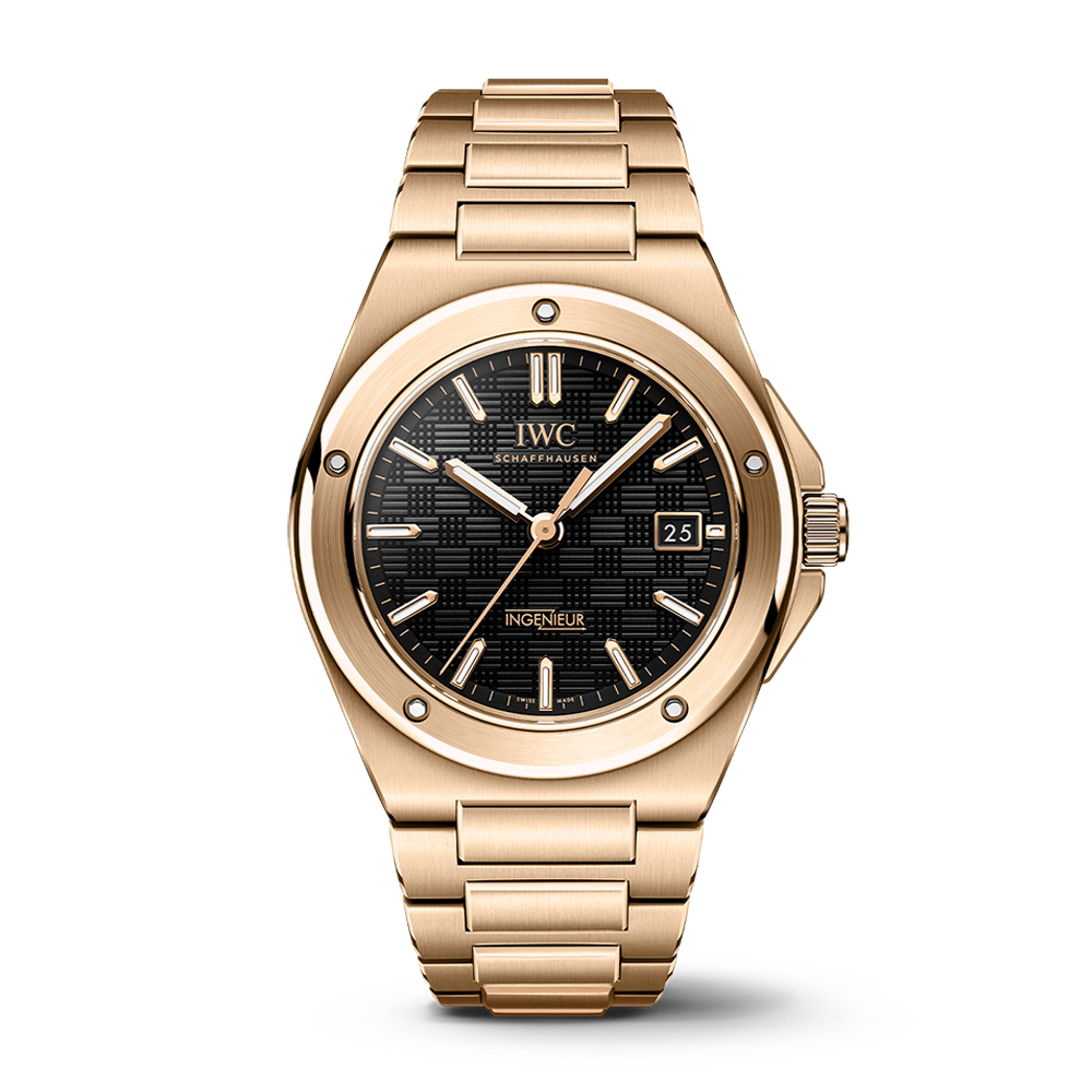 IWC Ingenieur Auto 40 5N Gold Black Dial | King Jewelers