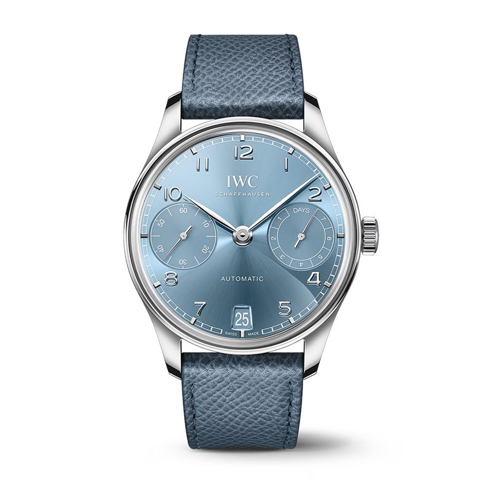 IWC Portugieser Auto 42 White Gold Blue Dial King Jewelers