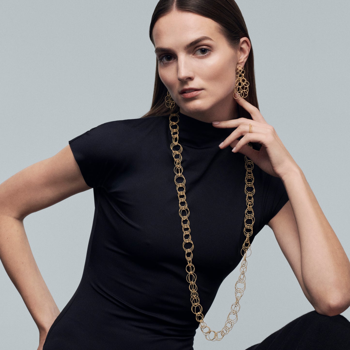 Buccellati Hawaii Pendant Earrings 18K Yellow Gold