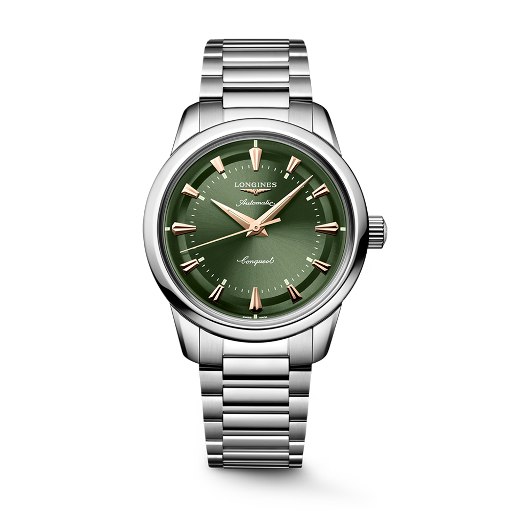 Longines Conquest Heritage 38mm Green Dial | King Jewelers