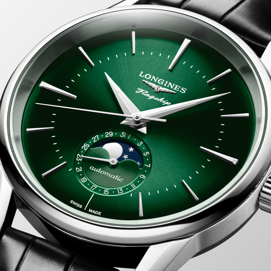 Longines Flagship Heritage Moonphase 38.5mm Green Dial