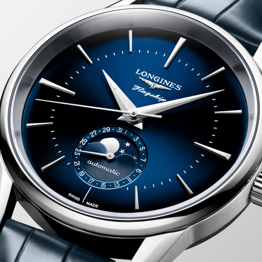 Longines Flagship Heritage Moonphase 38.5mm Blue Dial