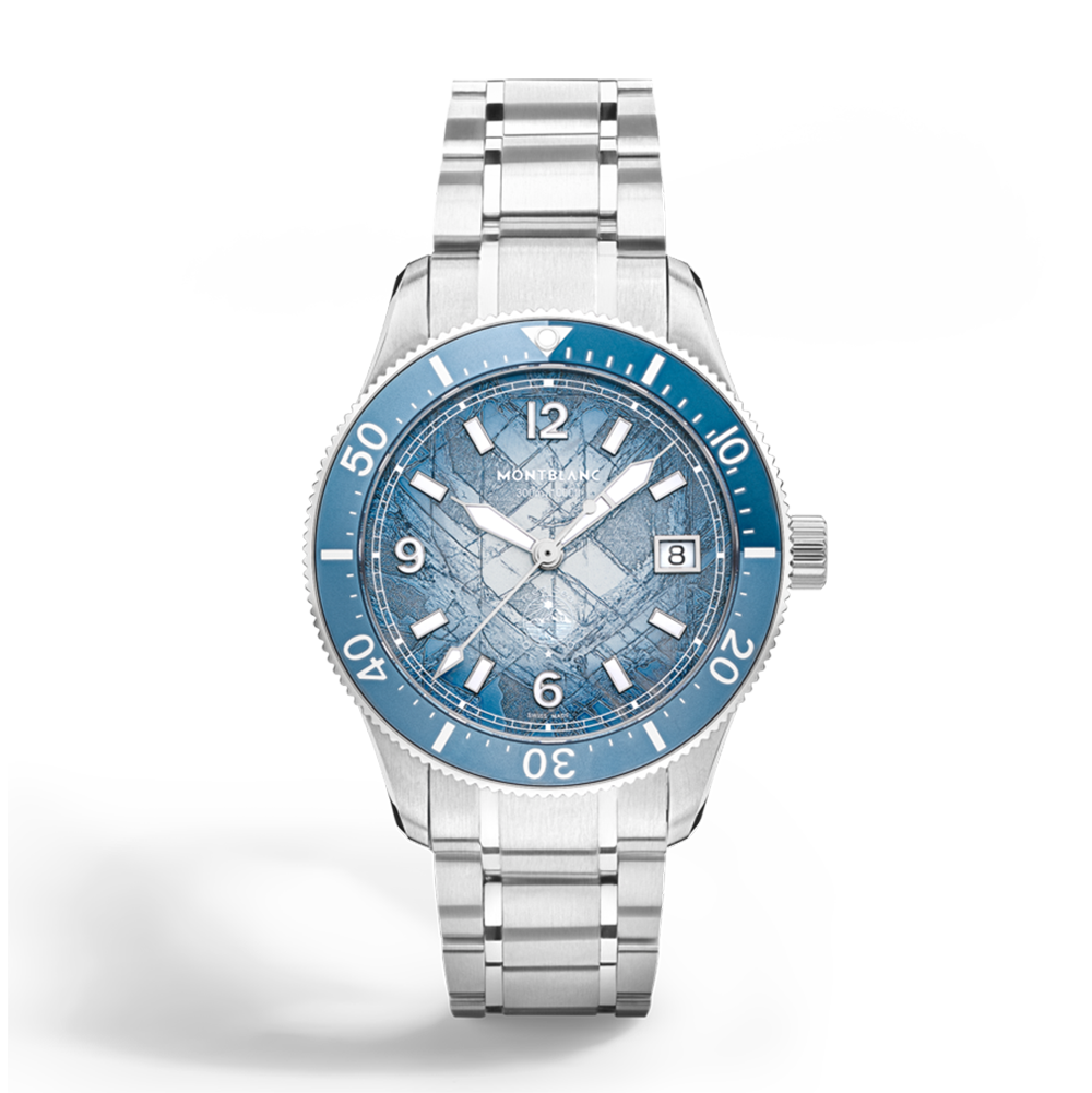 Montblanc Iced Sea Auto Date 0 Oxygen Blue | King Jewelers