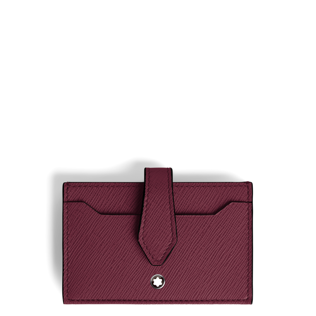 Montblanc Sartorial Card Holder 5cc in Cassis Leather