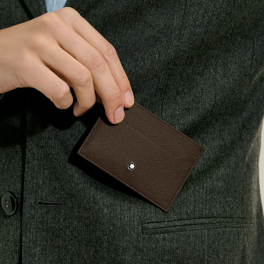 Montblanc Card Holder 5cc Sartorial Leather Ebony
