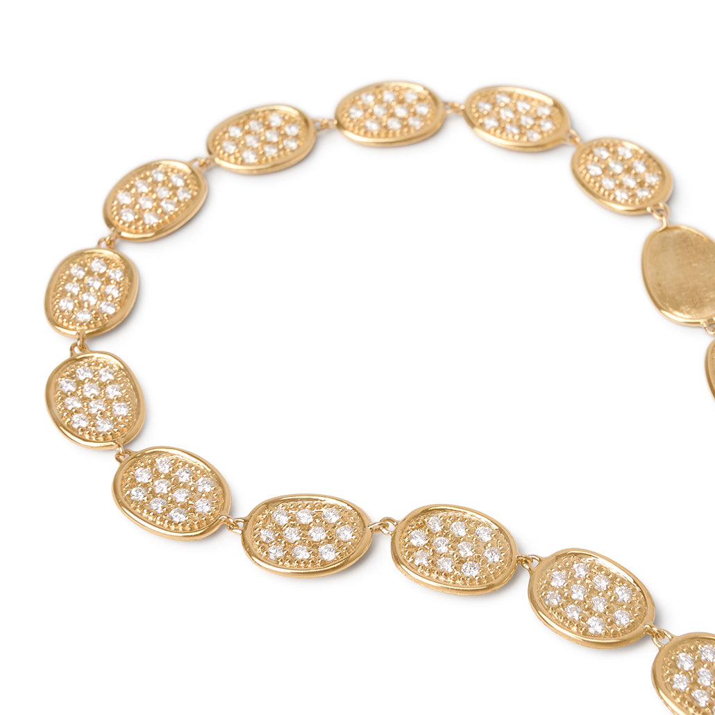 Marco Bicego Lunaria 18K Yellow Gold Diamond Necklace