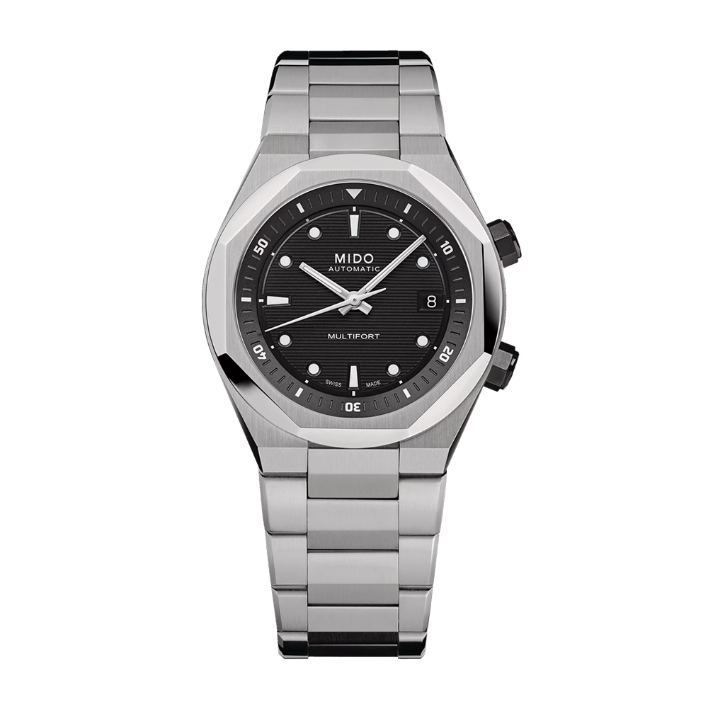 Mido Multifort 8 Two Crowns Black Dial | King Jewelers