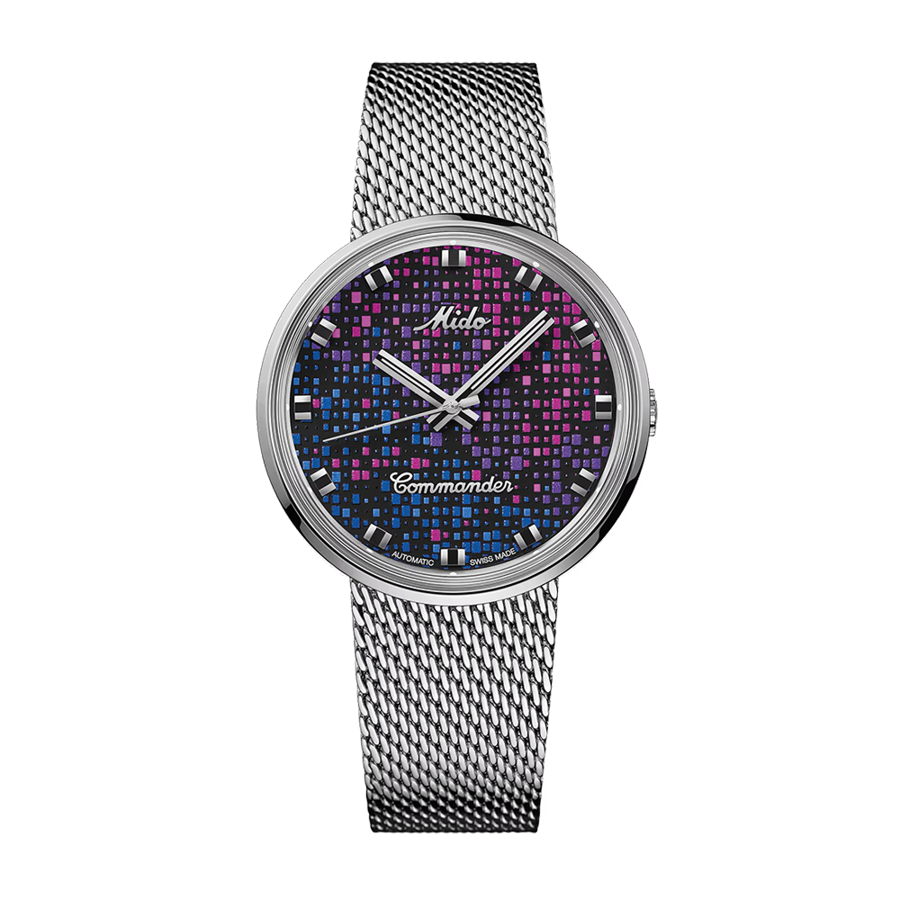 ミッチー様＊kyo＊Hand madeオーダー Mido Commander 1959 Pixel Dial 37mm Watch | King Jewelers