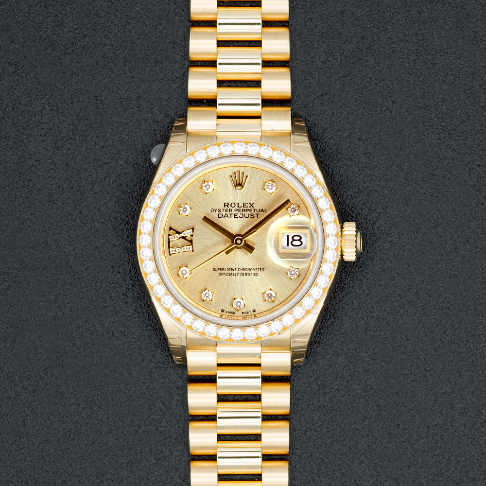 Used Rolex Datejust 28 Yellow Gold King Jewelers