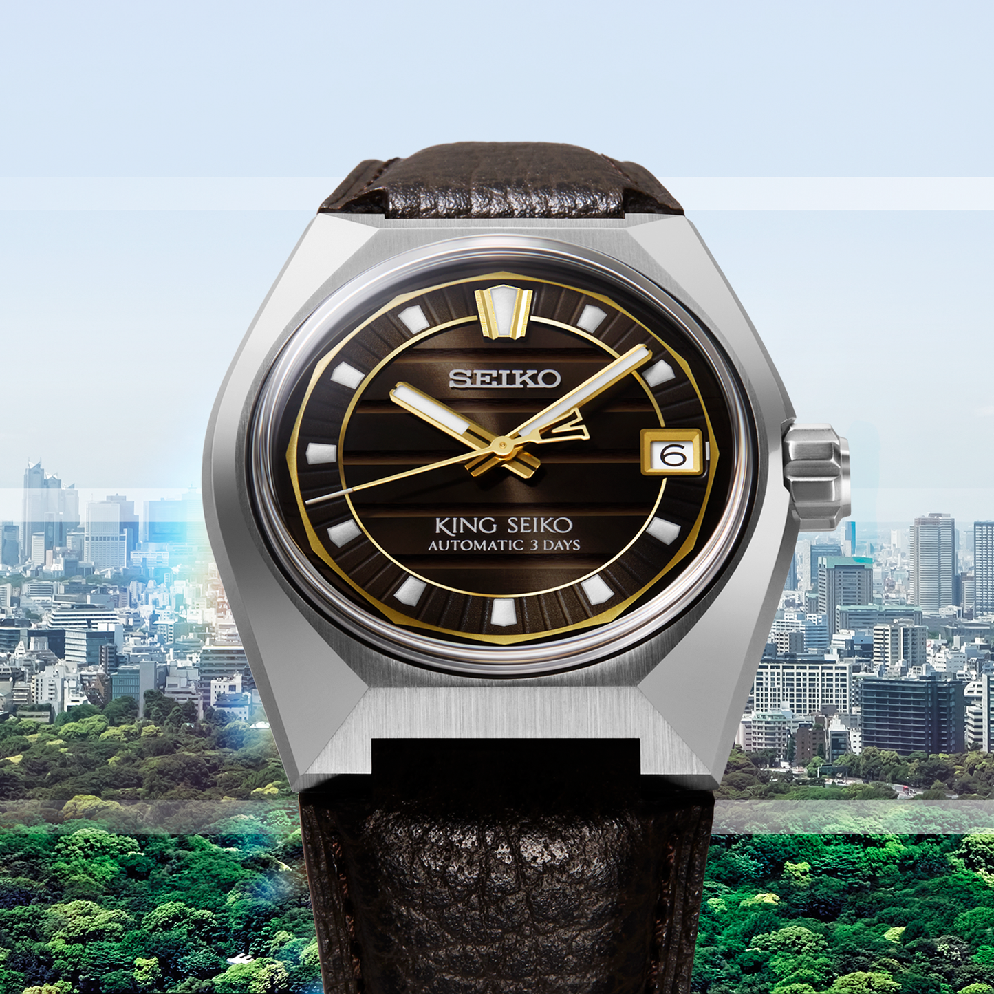 King Seiko Vanac SLA093 Brown Dial 4