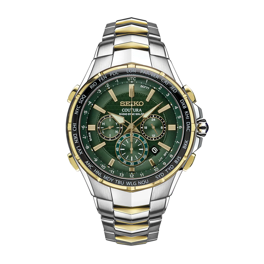 Seiko SSG022 Radio Sync Solar Chronograph | King Jewelers