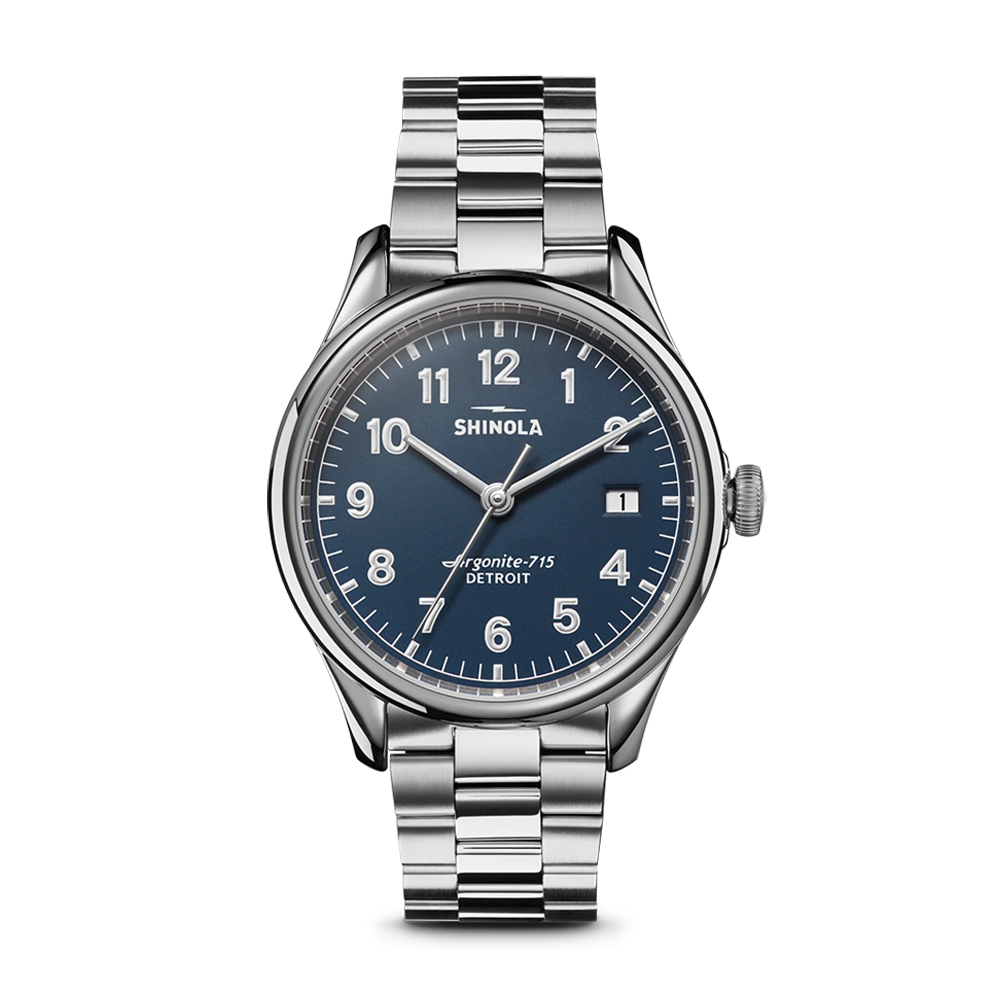 Shinola Vinton 38mm Midnight Blue Dial | King Jewelers