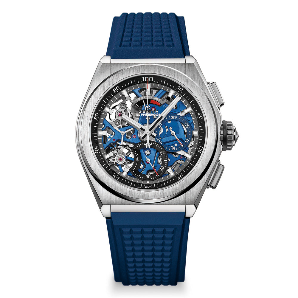 Zenith Defy El Primero 21 Blue Skeleton Watch | King Jewelers