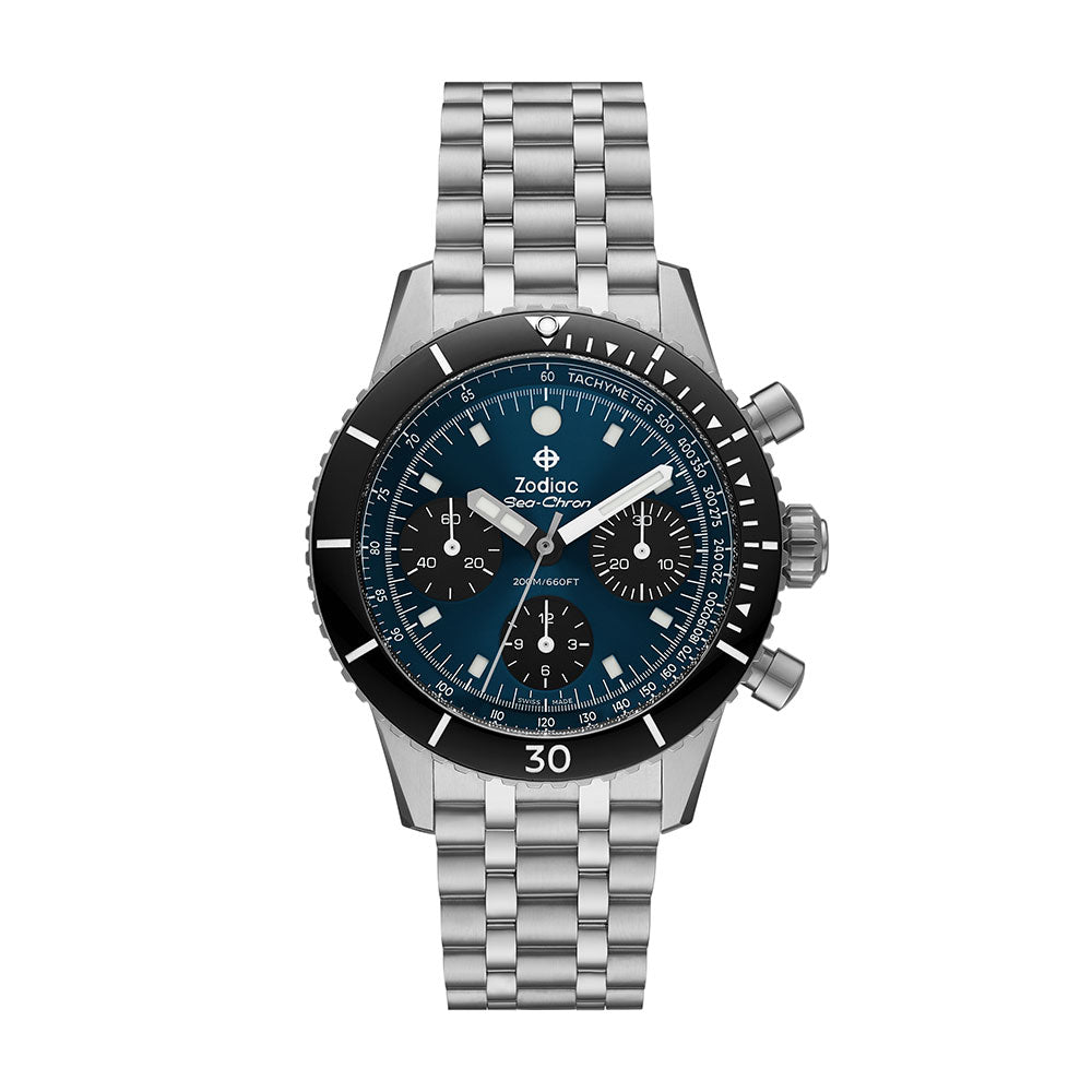 Zodiac Sea-Chron Blue Dial | King Jewelers
