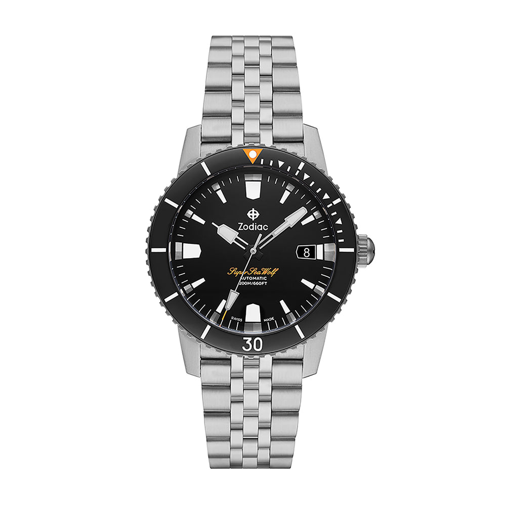 Zodiac Super Sea Wolf 53 Compression Black Dial | King Jewelers