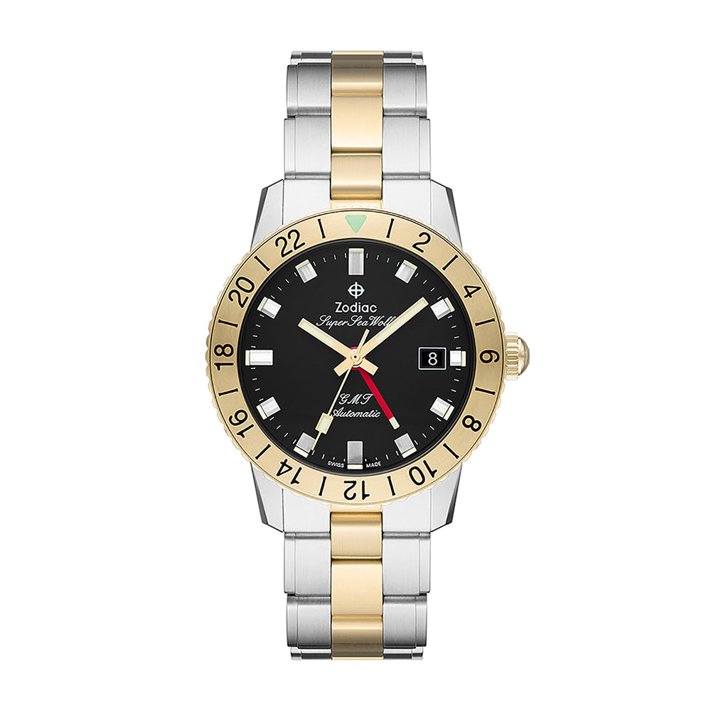 Zodiac Super Sea Wolf GMT Two-Tone Watch | King Jewelers