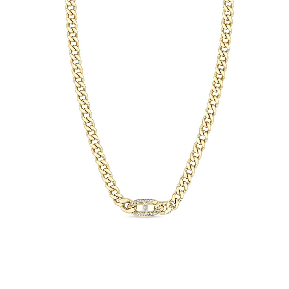 K©️O M&M ソマシードリンク Zoe Chicco Mariner Link Diamond Chain Necklace | King Jewelers