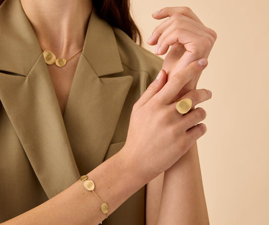 Marco Bicego Lunaria 18K Yellow Gold Small Cocktail Ring